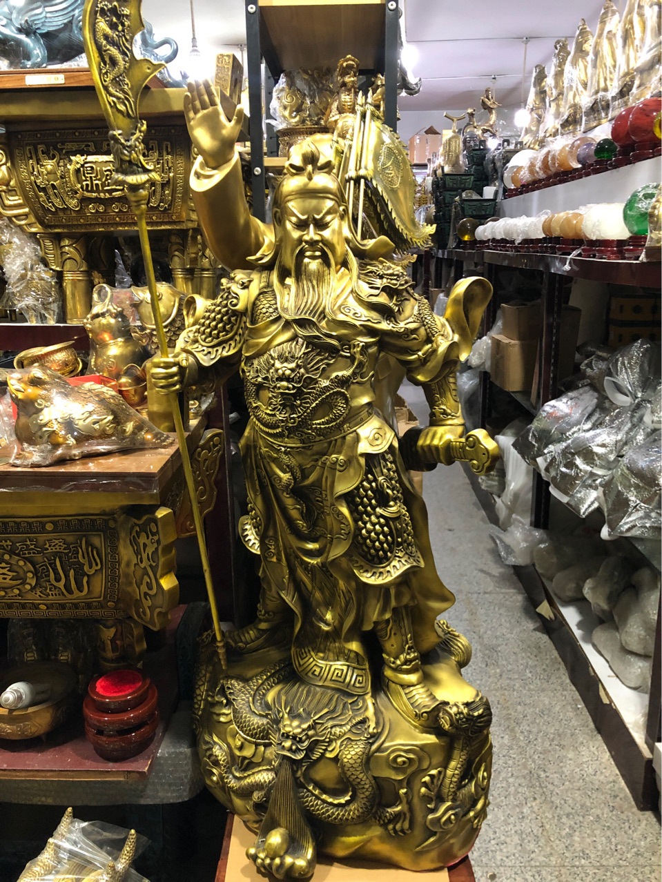 摆件纯铜关公
