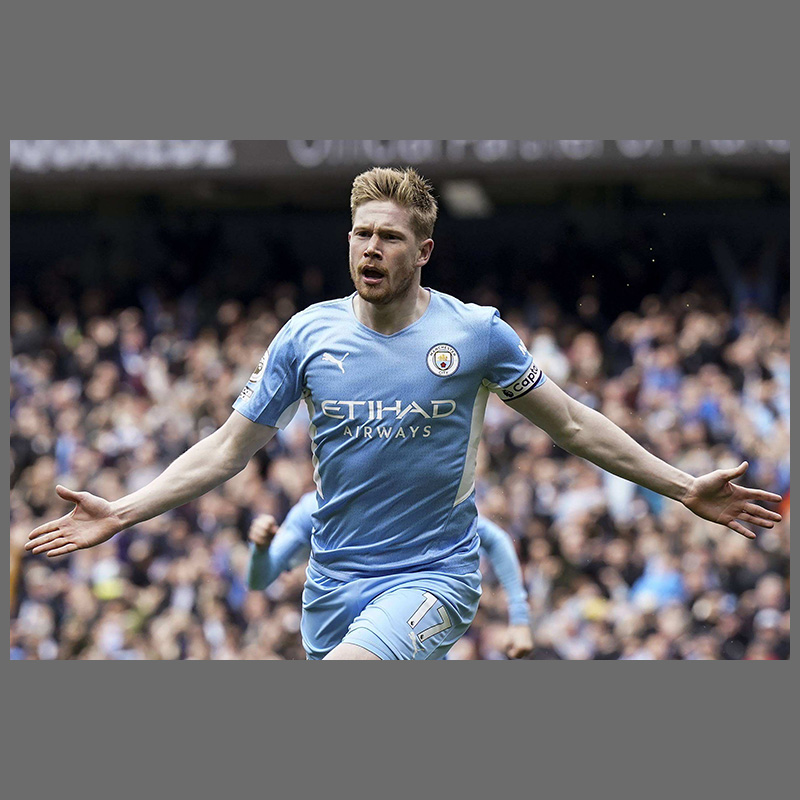 64n德布劳内海报曼城丁丁球星足球装饰画挂图梅西c罗墙贴壁纸 图片