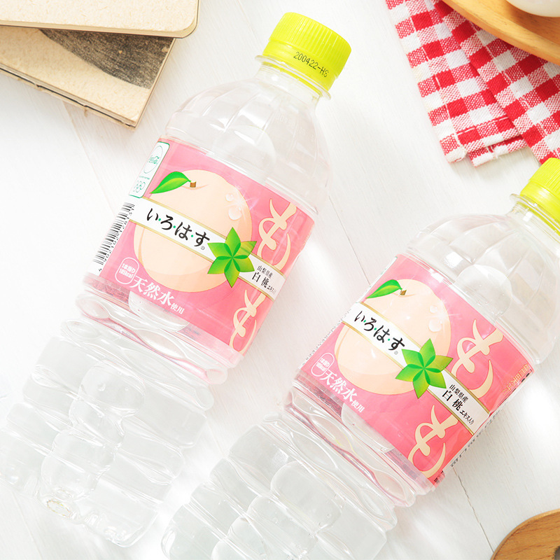 日本可口可乐水蜜桃饮料lohas乐活水蓝莓香橙白桃味矿泉水饮料