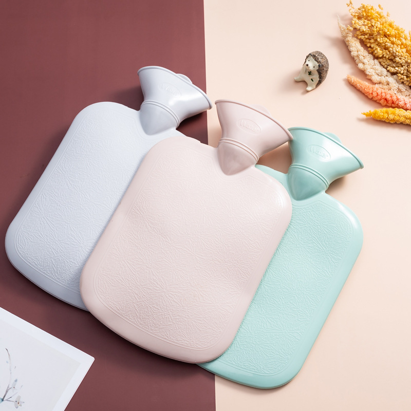 Jianhao Cloth Cover Hot Water Bag Hot-Water Bag Water Injection Irrigation Hot Compress Belly Large and Small Plastic Cute Mini Portable Female