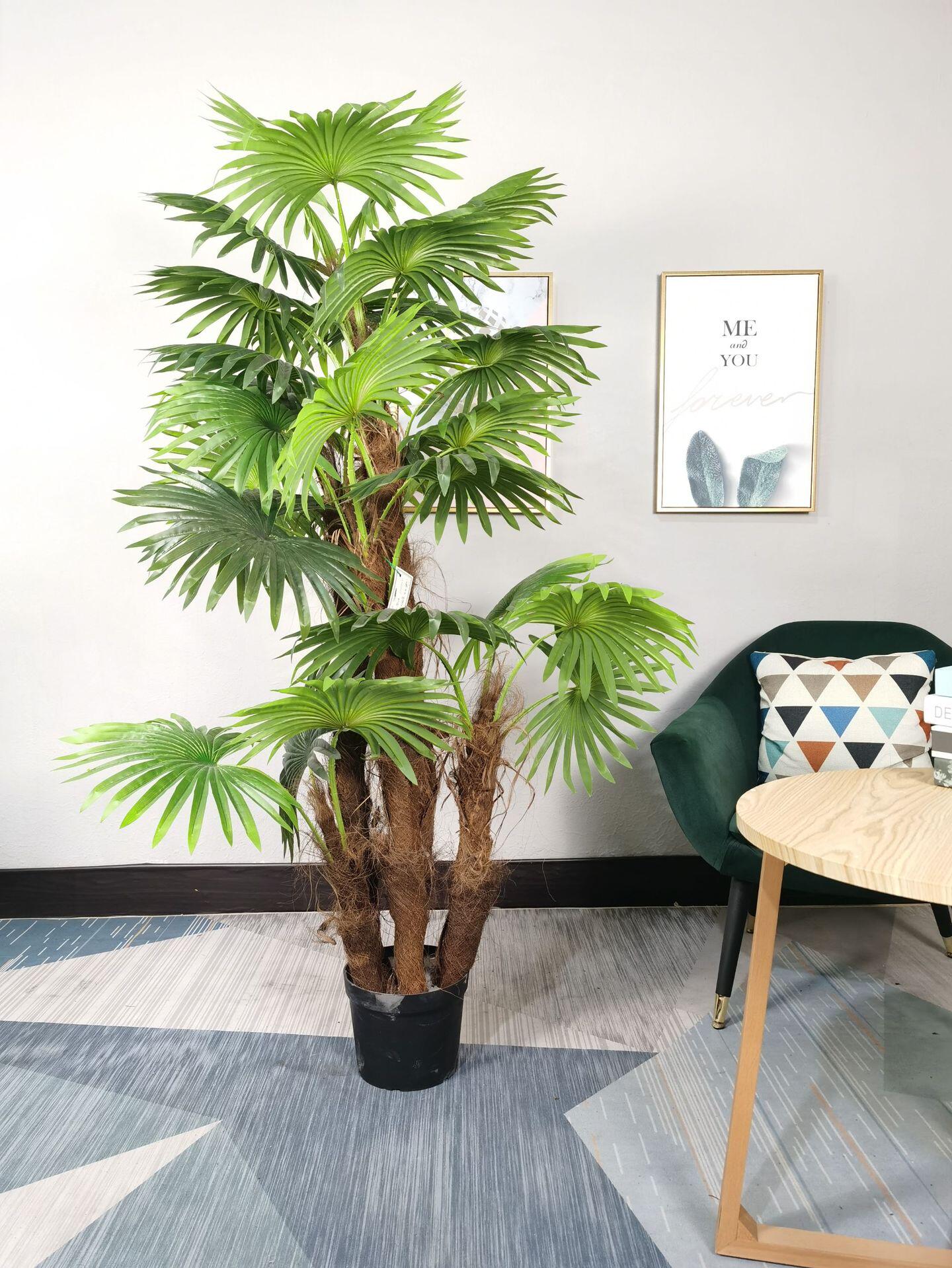 工厂直销仿真凤凰散尾葵北欧风装饰客厅落地大型盆栽室内盆景摆件