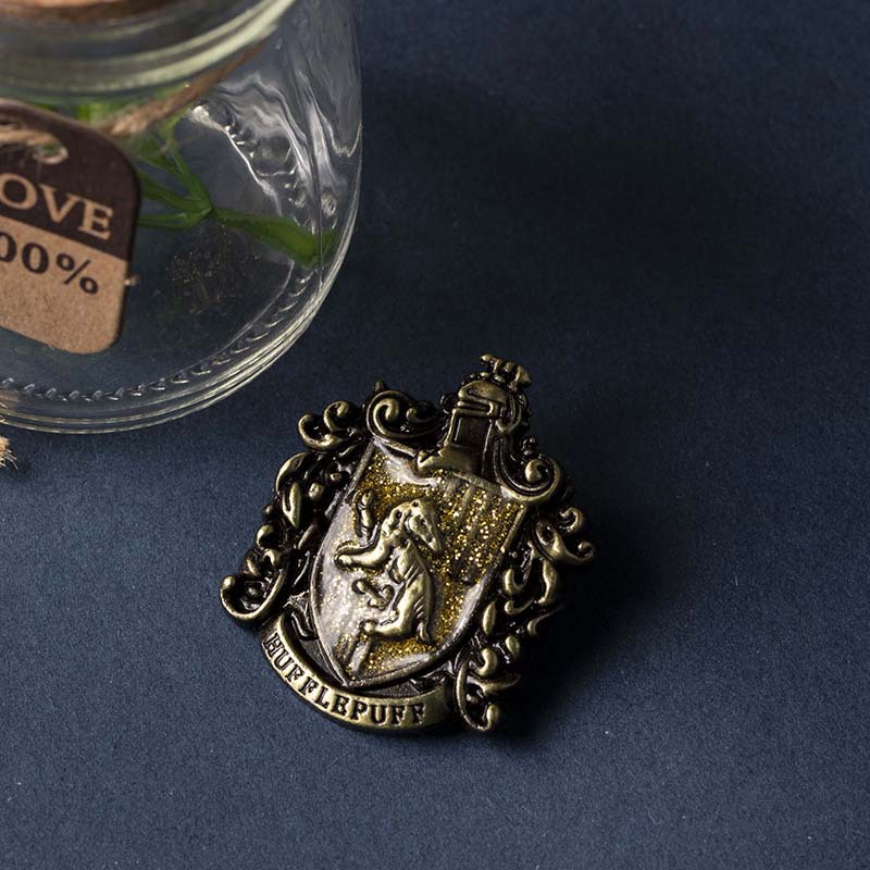 哈利波特胸针斯莱特林徽章马尔福项链哈利周边饰品配饰金属别针
