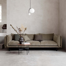 北欧小户型双人三人客厅简约现代布艺沙发科技布防水轻奢工业风