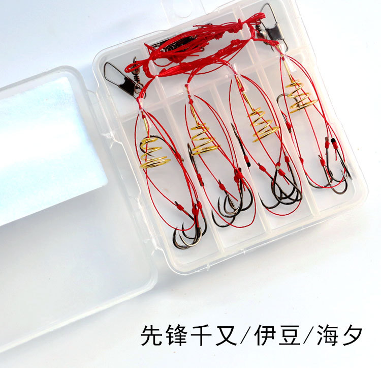 鲫鱼爆炸钩小炸弹钩千又海夕伊豆海竿手竿抛竿有倒刺鱼钩渔具批发