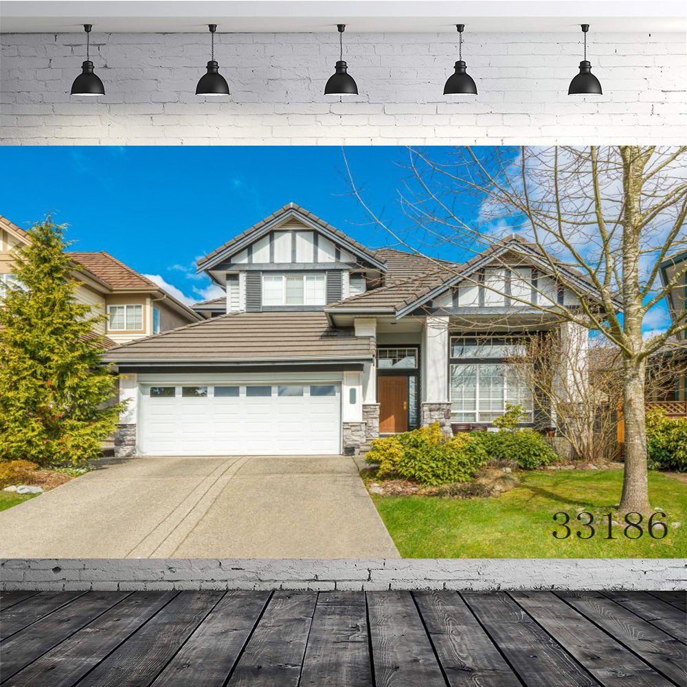 亚马逊男女直播 主播背景布3d 室外个性别墅奢华欧式大气墙纸立体