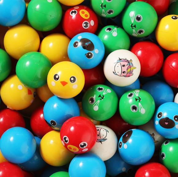 大颗粒积木滑道滚珠小球百变轨道滚球玩具称斤卖混装混色1斤发光