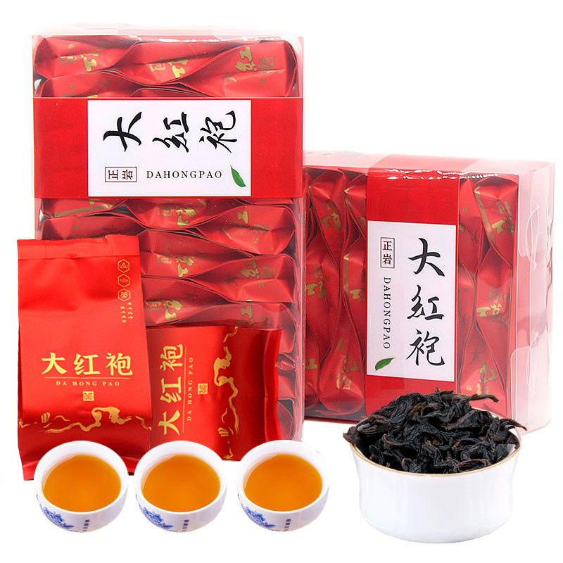 茶叶 大红袍岩茶 浓香型肉桂乌龙工作茶20泡装袋装 厂家直销 包邮