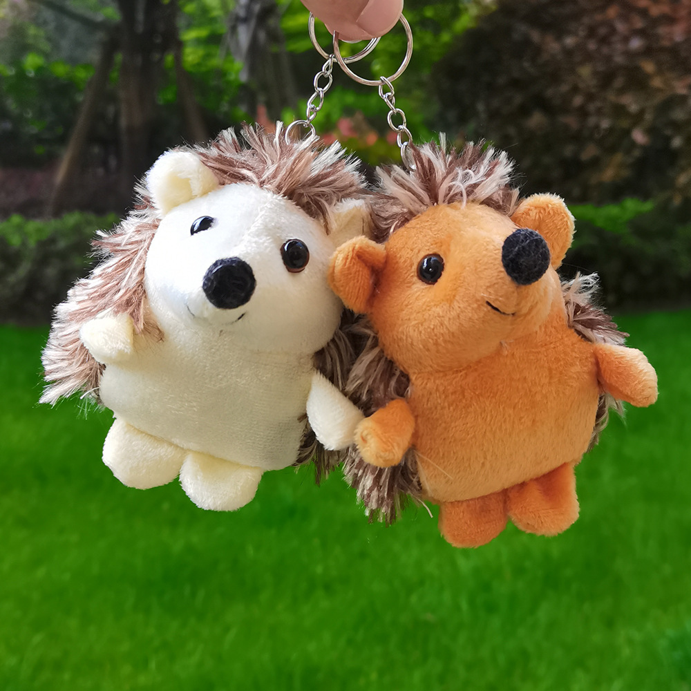 卡通小刺猬毛绒玩具公仔小号迷你玩偶可爱娃娃书包包挂件赠品