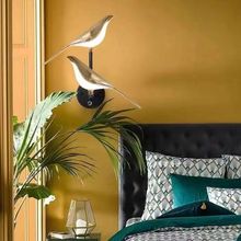 北欧简约喜鹊台灯轻奢客厅沙发个性设计师创意卧室床头小鸟台灯