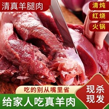 清真新鲜微调去骨羊腿肉现杀鲜羊肉羊肉片涮火锅食材跨境一件代发