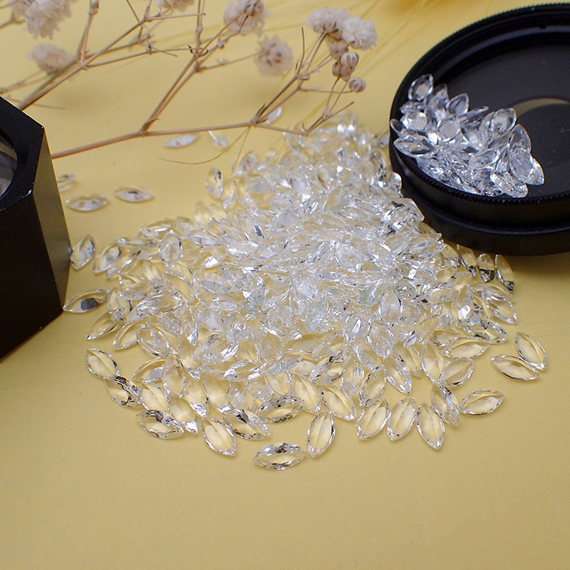 白水晶公主方 蛋形 马眼 心形 天然白黄玉 white crystal裸石批发