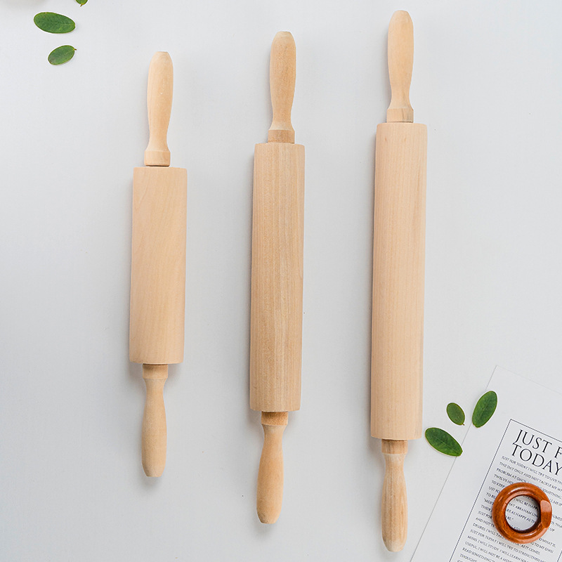 Theaceae Paint-Free Wax-Free Roller Rolling Pin Wooden Rolling Pin Water Dumpling Wrapper Rolling Pin Rolling Stick Baking Tool Good Helper