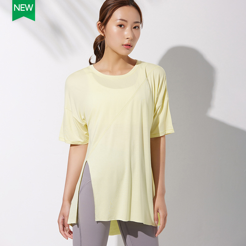 2023 Spring/Summer New Sports Short Sleeve Women's Fitness Loose Quick-Drying Yoga Clothes Breathable T-shirt Workout Clothes Top