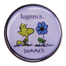 幸福是夏天珐琅别针小鸟和花徽章动漫胸针