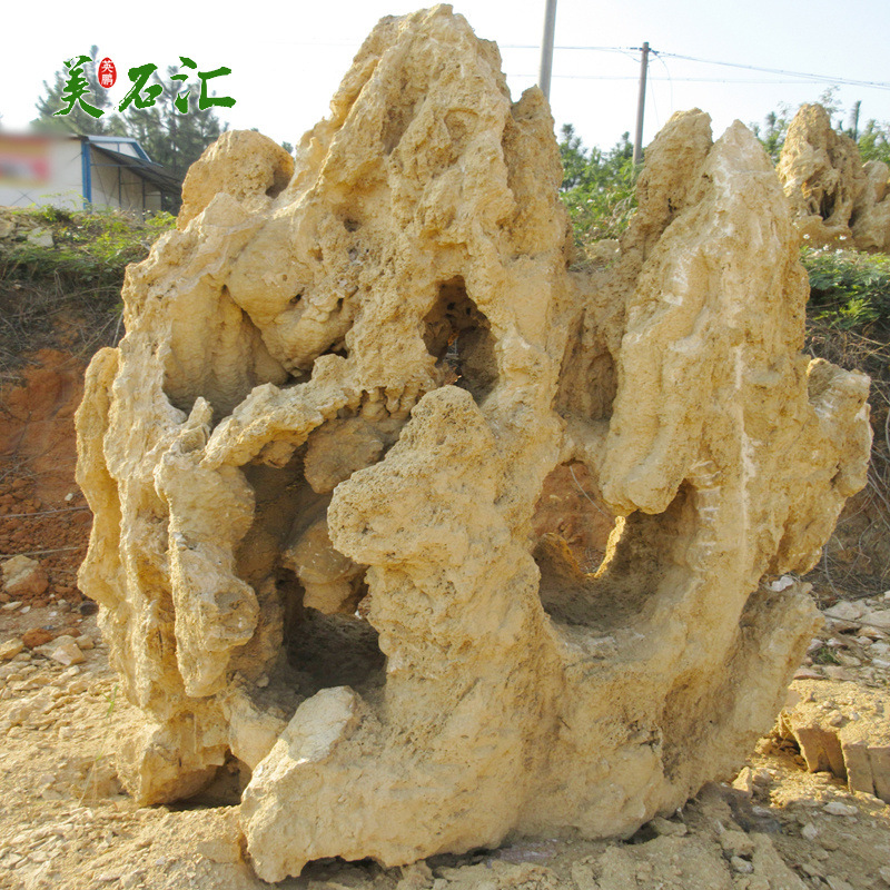 供应大型吸水石可附水 造型靓丽吨位吸水石 金华景观石产地原石