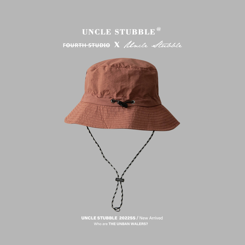 Waterproof Bucket Hat Storage Bag Bucket Hat Summer Thin Quick-Drying Outdoor Alpine Cap Men's Sunhat Children