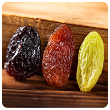 新疆三色葡萄干500g大罐装大颗粒即食绿香妃黑加仑红提水果干零食