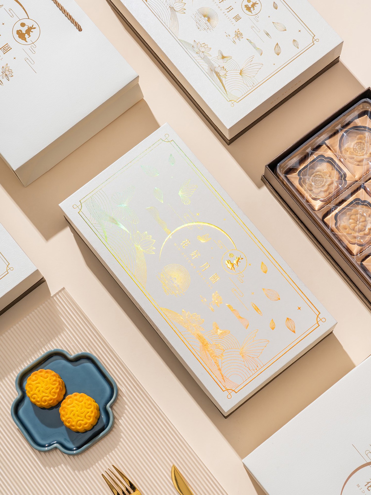 礼盒礼品盒8月饼高档粒盒包装装盒流空盒硬高档礼品6创意包装盒心