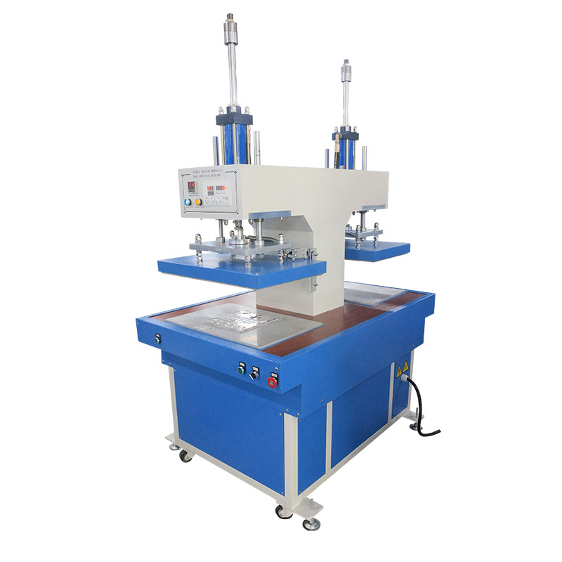 工厂直销液压凹凸双头压花机t恤矽利康植胶机服装布料凹凸印花机