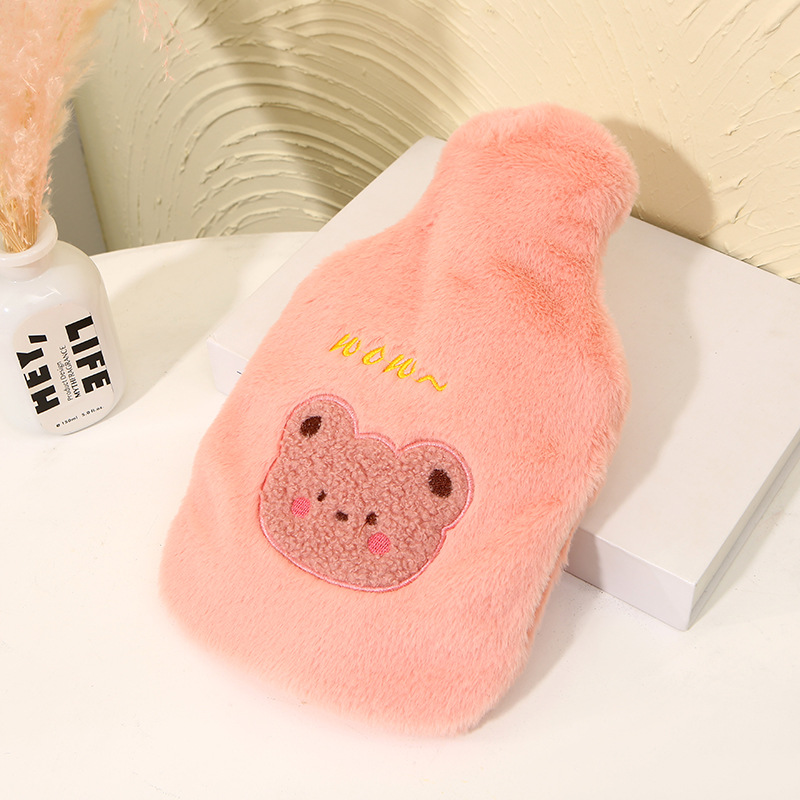 Hot Water Bag Water Injection Large Cute Explosion-Proof Student Irrigation Large Capacity Winter Hot Compress Hand Warmer Exclusive for Cross-Border