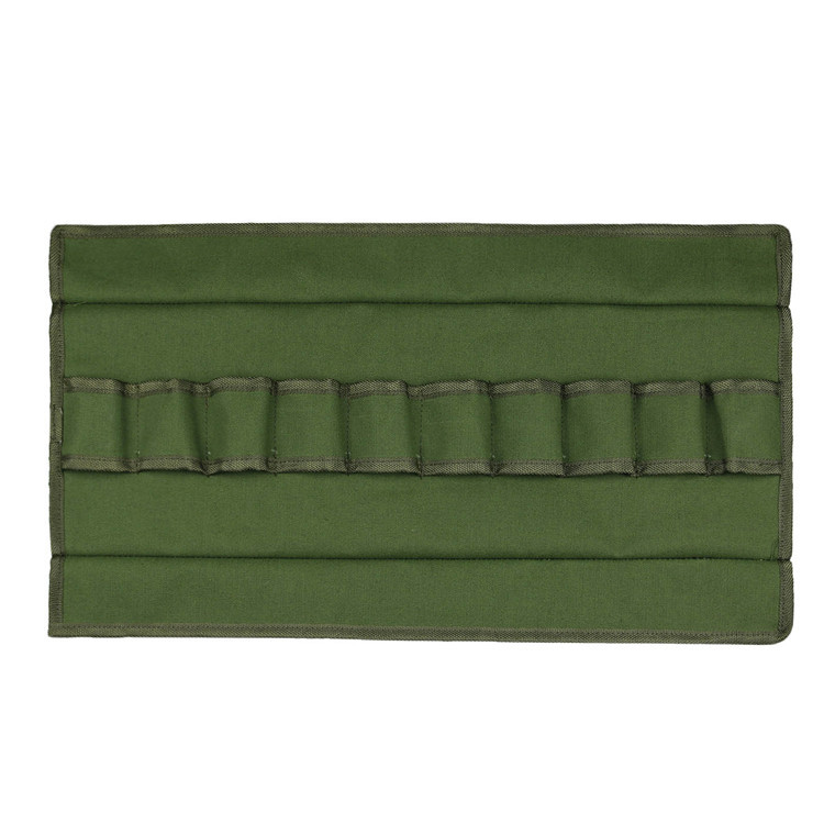 Cross-Border Supply Waterproof Canvas Tools Scroll Pack Garden Tools Buggy Bag Tool Roll Storage Bag