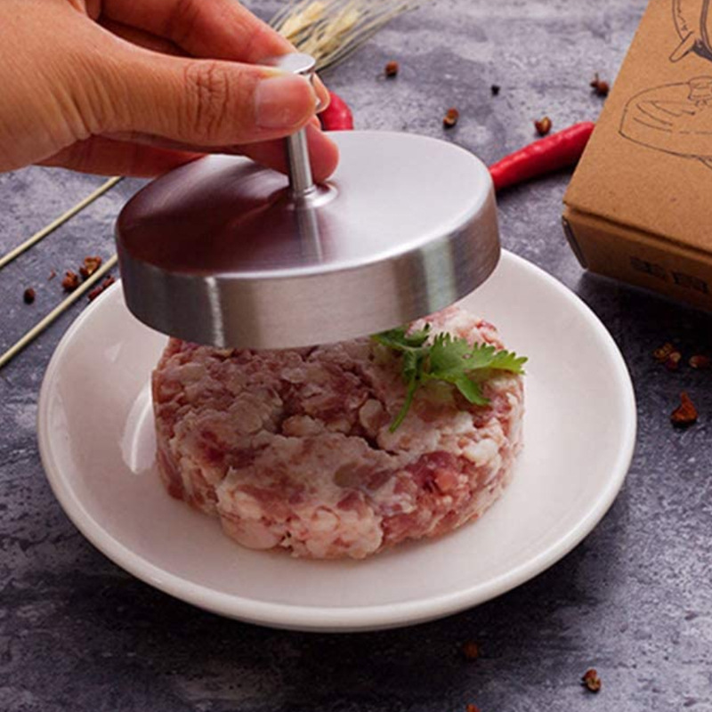 不锈钢汉堡肉饼压模具 diy饭团三明治煎蛋模具 厨房汉堡压肉器