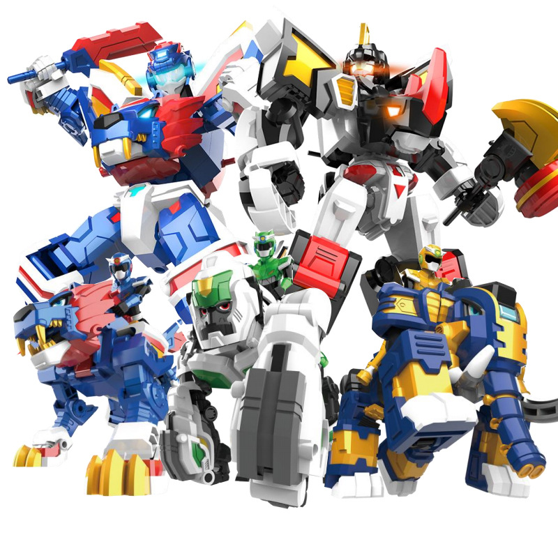 迷你特工队第四季兽王力量狂狮战警变形机甲金刚特工狮王鹰王4代3