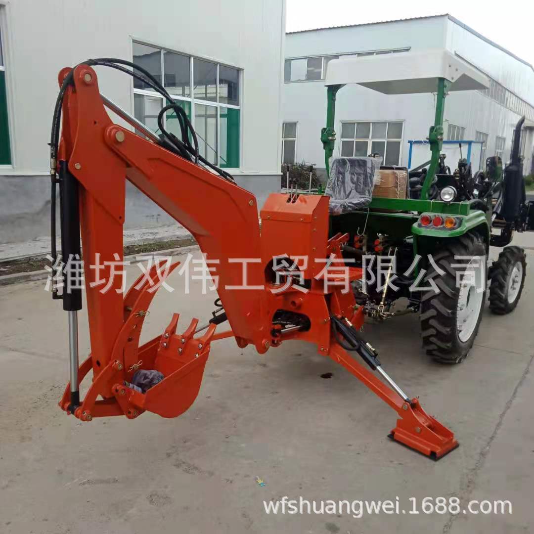 农用小四轮拖拉机后挖掘机 带拇指夹 各型号齐全 lw-10-阿里巴巴