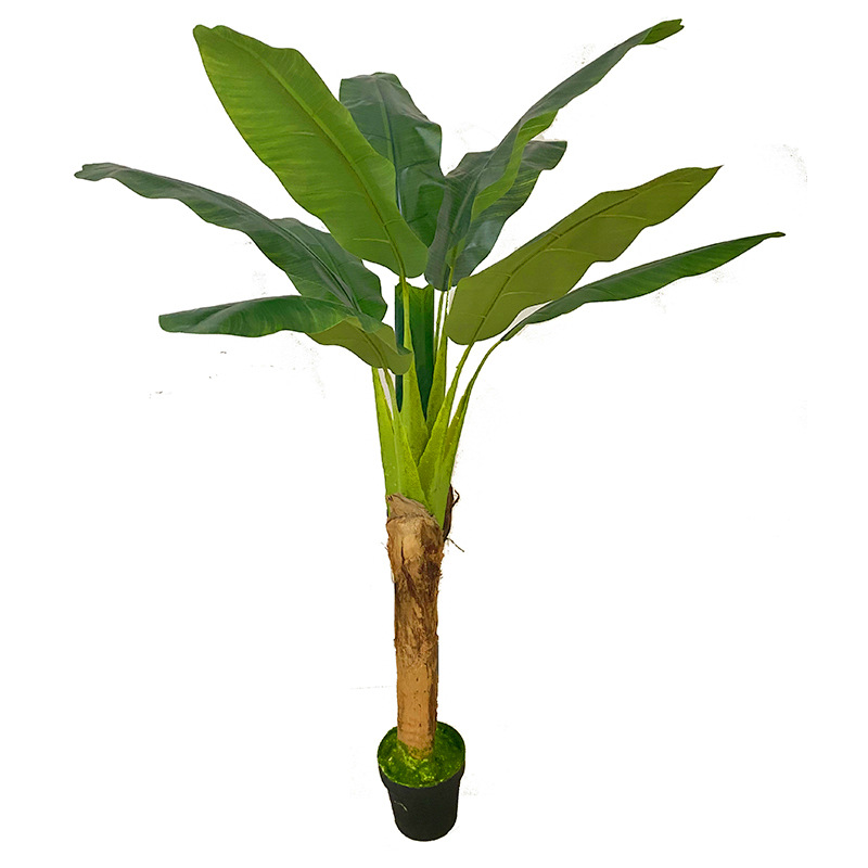 artificial flower artificial plant  Banana Tree Large Green Plant Banana Tree Potted Simulation Plant Factory Direct Indoor and Outdoor Fake Plants Imitative Tree