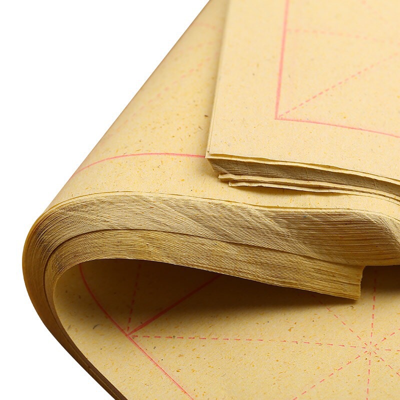 毛边纸米字格宣纸米字28格初学者练习纸毛笔字半生半熟田字格代货