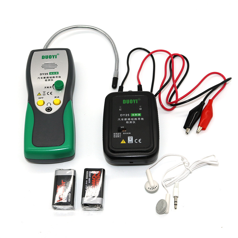 多一dy25电路断点定位仪寻线器巡线测试仪汽车线路短路断路检测仪
