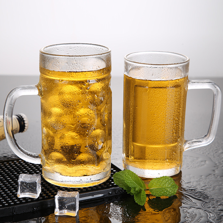 ktv加厚扎啤杯杯1200ml大排档酒吧球赛酒杯大容量多用玻璃啤酒杯