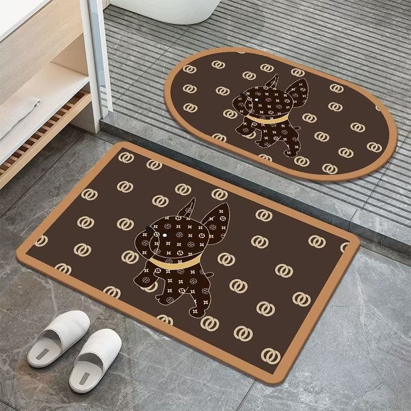 Soft Diatom Ooze Soft Floor Mat Bathroom Absorbent Mat Bathroom Step Mat Toilet Non-Slip Mat Household Quick-Drying Doormat