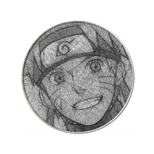 彩色钉子人像绕线画diy手工制作弦丝画易烊千玺人物照片礼物