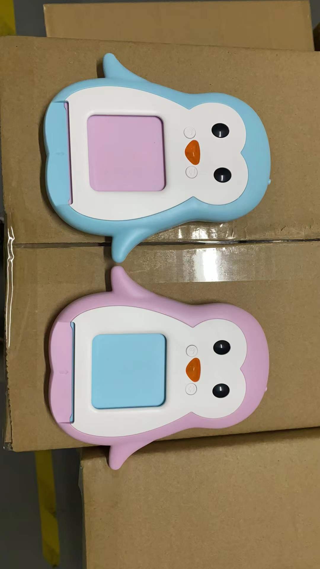 新款企鹅卡通益智启蒙卡片早教机儿童启智英文卡片机有声学习机