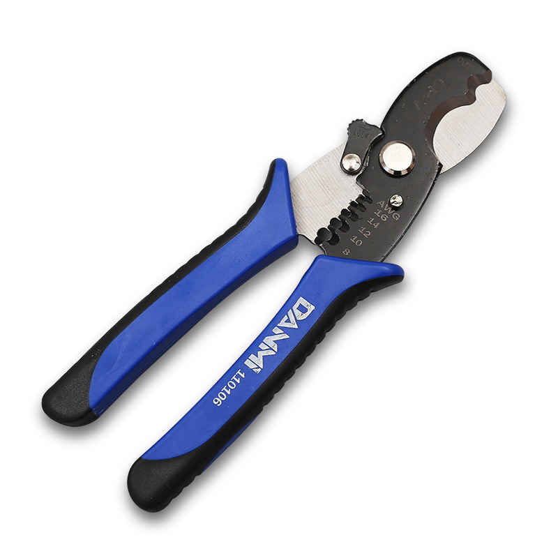 Danmi Tool Multi-Purpose Wire Stripper Device Cable Cutter Knife Shear Line Pressing Wire Pliers Electrical Tools Peeling Wire Stripper