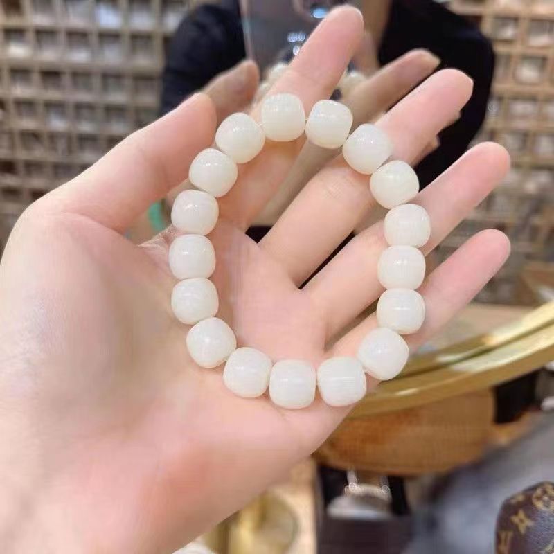 Original Ecology Multi-Color Imitation Bodhi Root Bracelet Gradient Pliable Temperament Bracelet Hand Toy Yin Bucket Buddha Beads for Men and Women