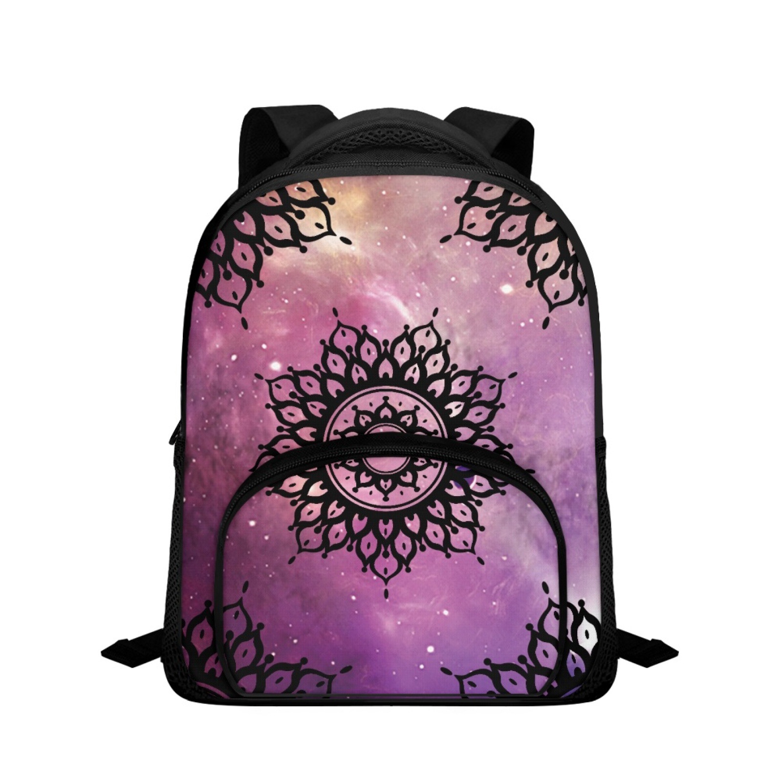 twmu外贸儿童校园通勤书包创意曼荼罗图案出行休闲双肩包来图设计