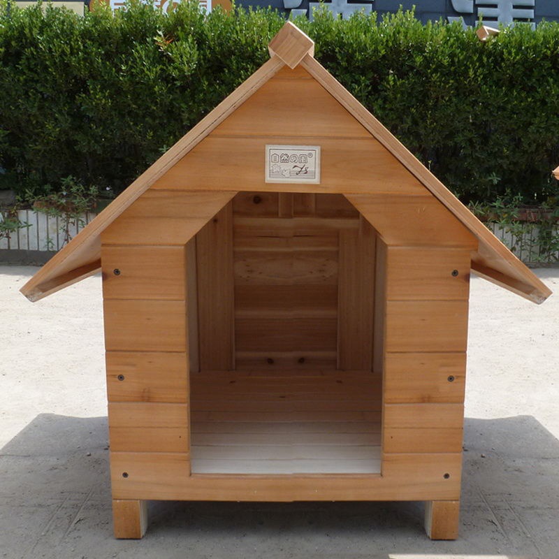 防雨包邮杉木实木狗屋木制狗屋狗舍小型犬狗房子宠物窝狗笼狗狗窝