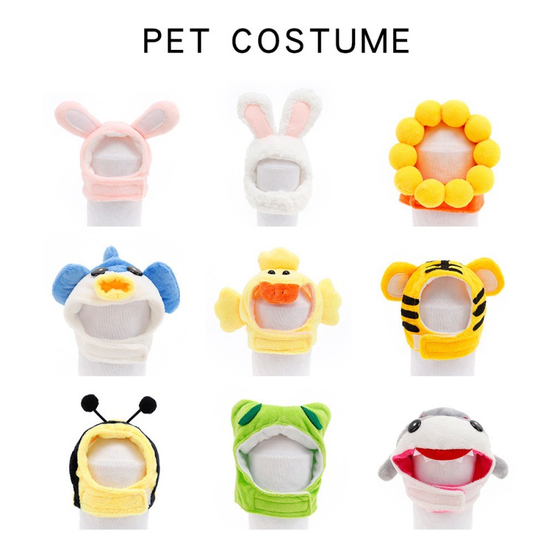 New Cute Cartoon Pet Cat Head Cover Pet Supplies Dog Headdress Cat Hat Break Free Party Amazon