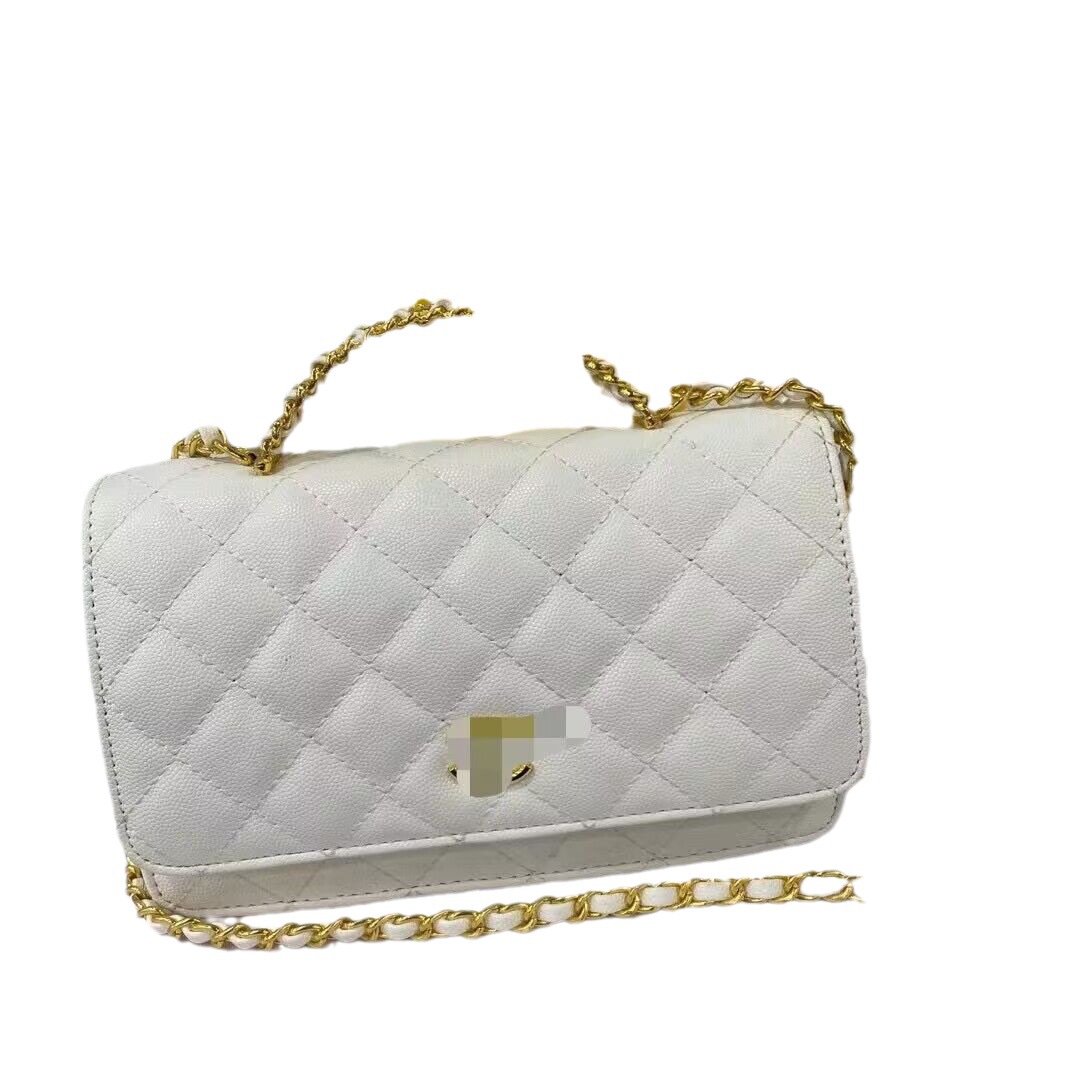 Bag Women's Bag 2023 New Caviar Classic Style High Sense Top-Selling Product Fashion Rhombus Chain Portable Messenger Bag