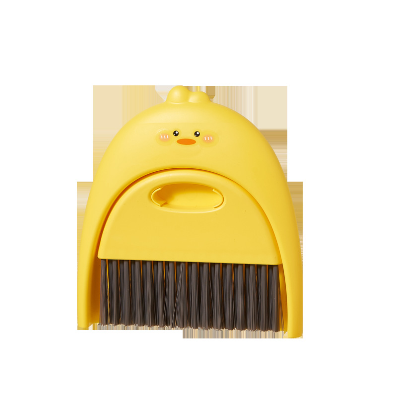 Mini Desktop Small Broom Children Student Cartoon Soft Fur Broom Computer Keyboard Dust Cleaning Brush Dustpan Suit