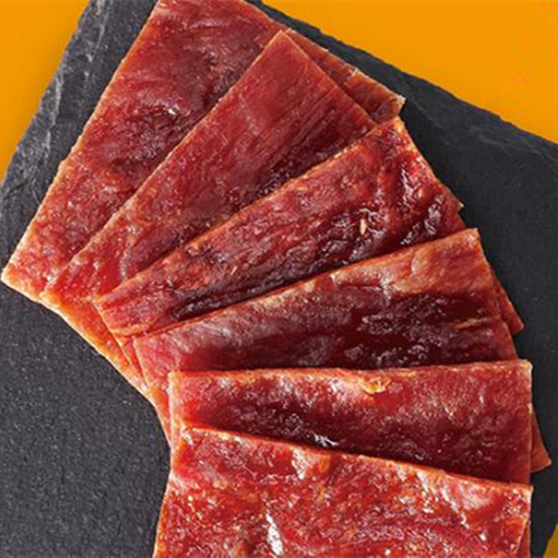 来伊份新加坡风味猪肉脯5g微辣休闲零食靖江产肉干小包散装猪肉零