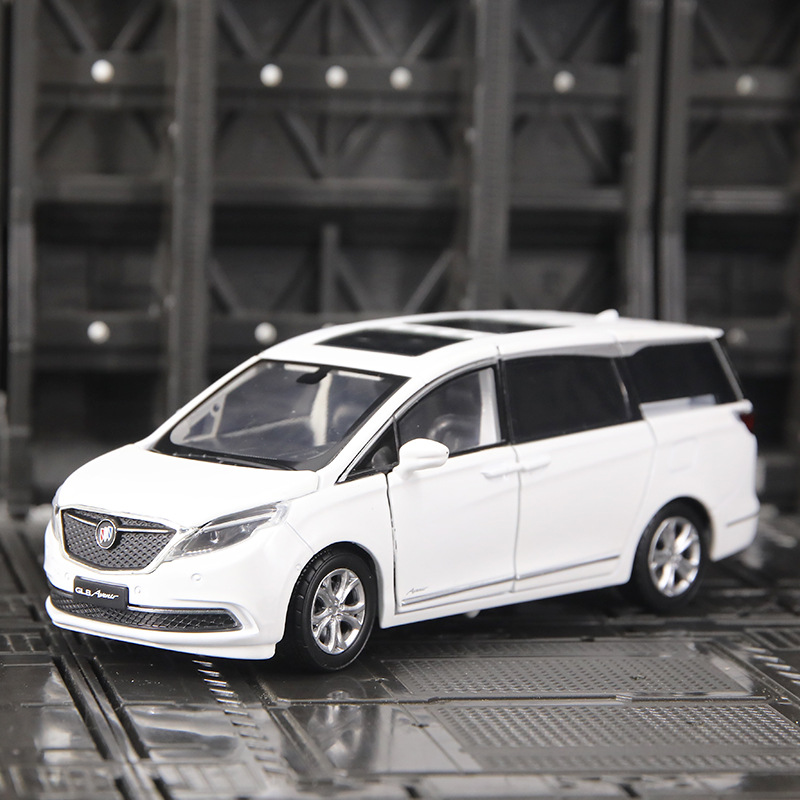 jk823578仿真别克gl8合金商务车模型声光玩具车金属摆件品收藏品