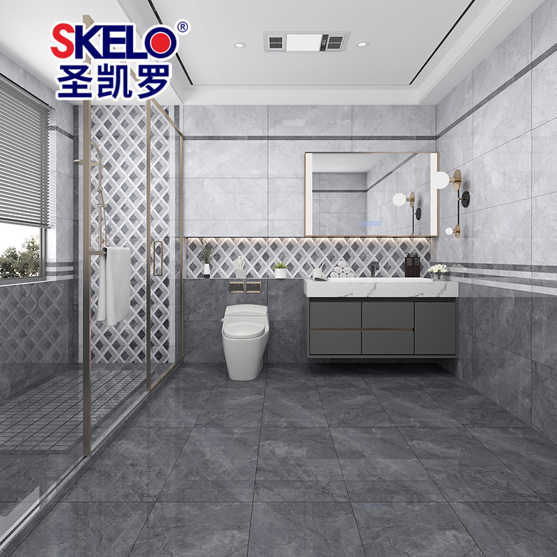 圣凯罗 简约全瓷墙砖400x800客厅通体大理石瓷砖厨房卫生间墙面砖
