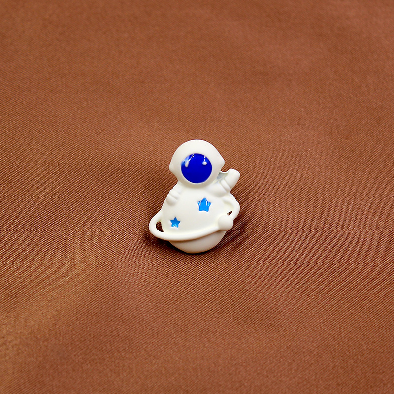 太空人卡通头饰 太空系列新款火箭宇航员diy发饰配件穿孔合金喷漆