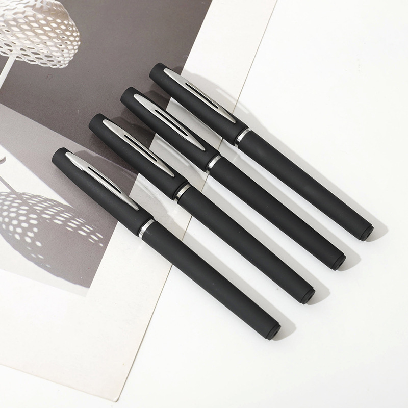 0大容量签字笔0.7办公中性笔练字书法笔0.5水笔碳素笔中性笔芯