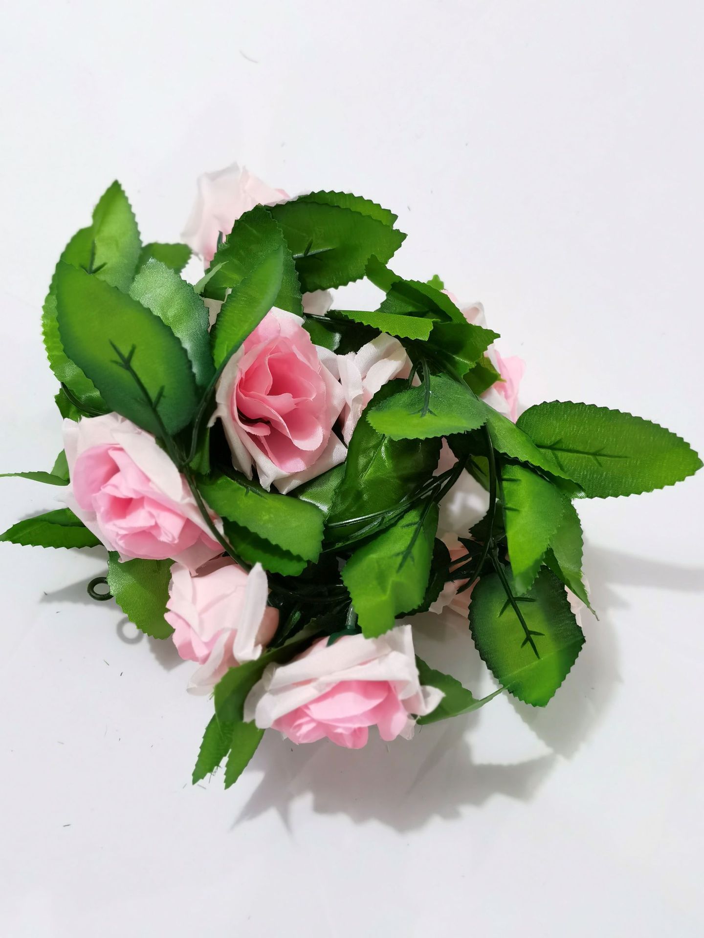 Artificial Flower Rattan Fake Flower Rose Vine Green Leaf Plant Photography Props Plastic Fake Flower Wedding Home Decoration