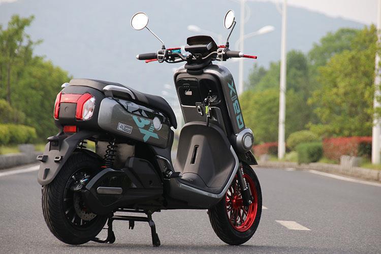 e酷电动电瓶摩托车新款72v成人男女双人踏板大型外卖长跑高速电摩