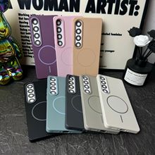 适用魅族21PRO柔润细圈磁吸手机壳魅族21纯色肤感防摔全包PC硬套